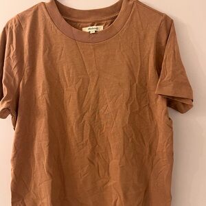 Madewell Brown Crew Neck Tee
